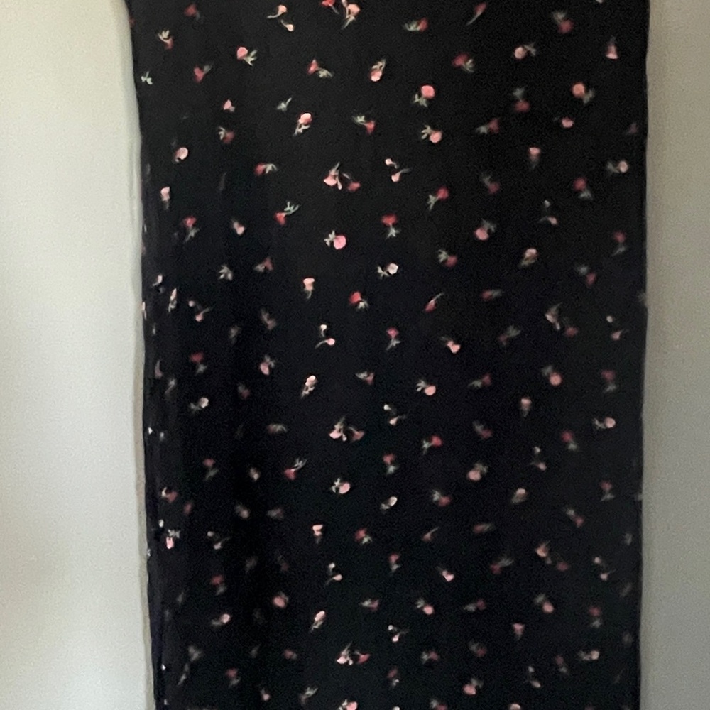 GAP Black Floral Maxi Dress